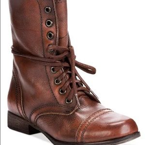 Steve Madden Brown Combat Boots
